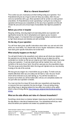 What is a General Anaesthetic  V7