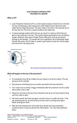 Laser Peripheral Iridomities V6