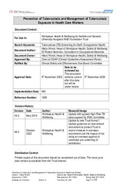 Prevention and Management of TB in Staff CA4010 v6