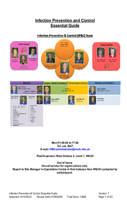Infection Prevention and Control Essential Guide  V6