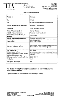SOP 005 Grant Applications v1