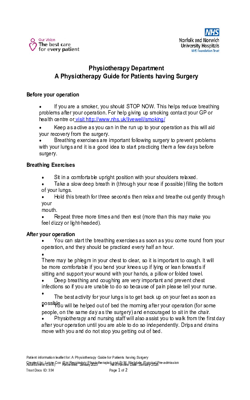Physiotherapy Guide for Patients Having Surgery V6.1  A