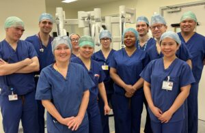 Theatre team who cared for Lee Moreton