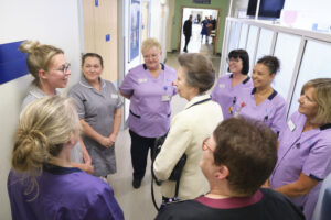 The Princess Royal meets maternity staff