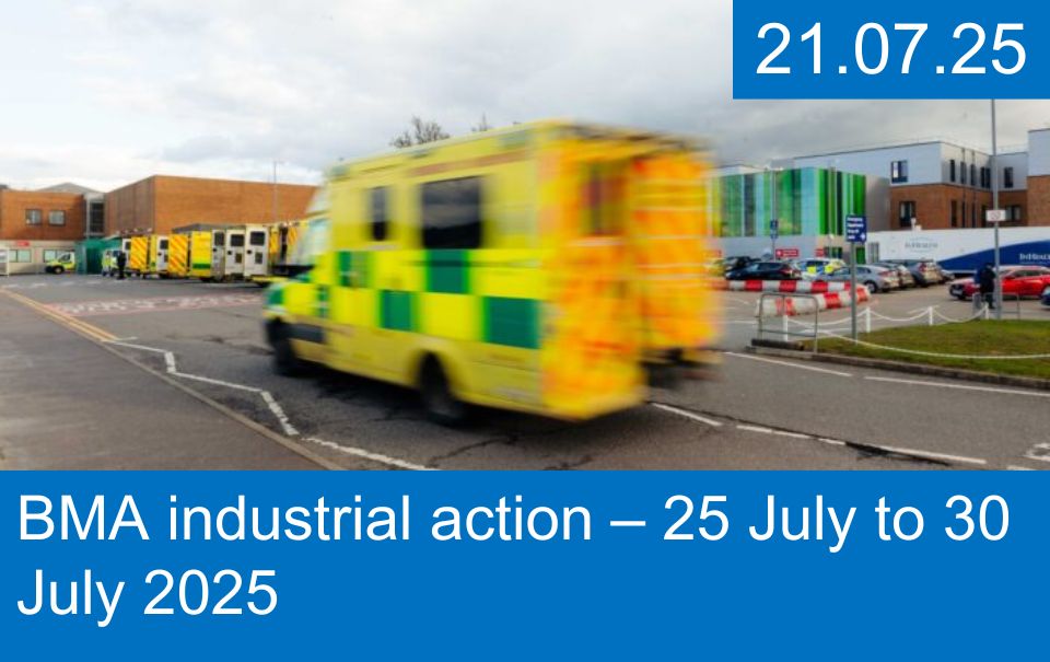 BMA Industrial Action 25 July to 30 July