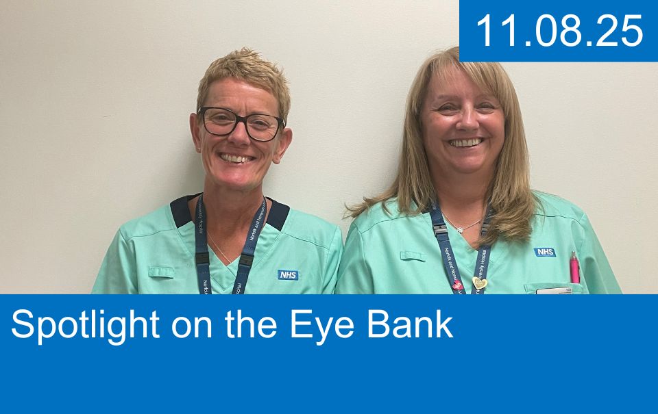 Lisa and Amanda from the Eye Bank