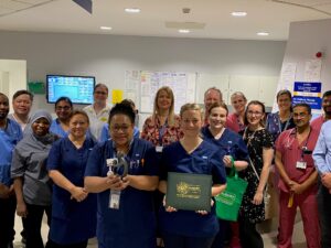 The Guist Ward team with their award