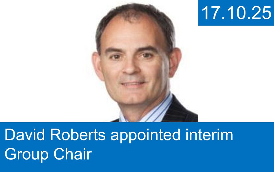 Prof David Roberts appointed interim Group Chair
