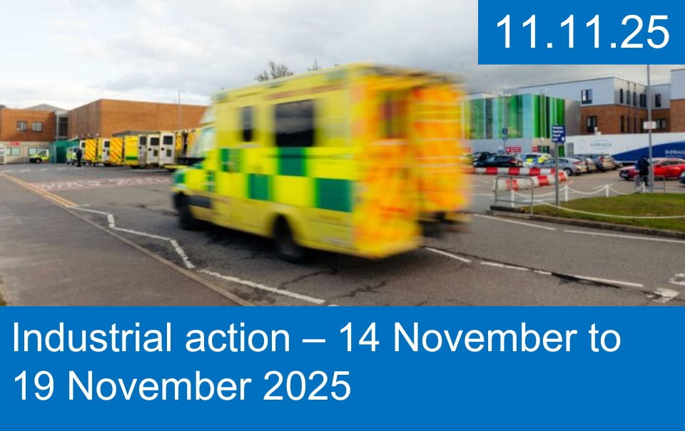 Industrial action – 14 November to 19 November 2025