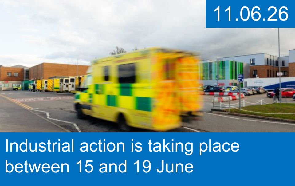 Industrial action is taking place between 15 and 19 June